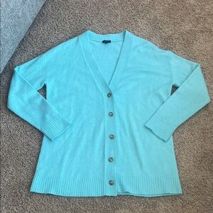 Talbots Aqua Button-Up Cardigan Size M